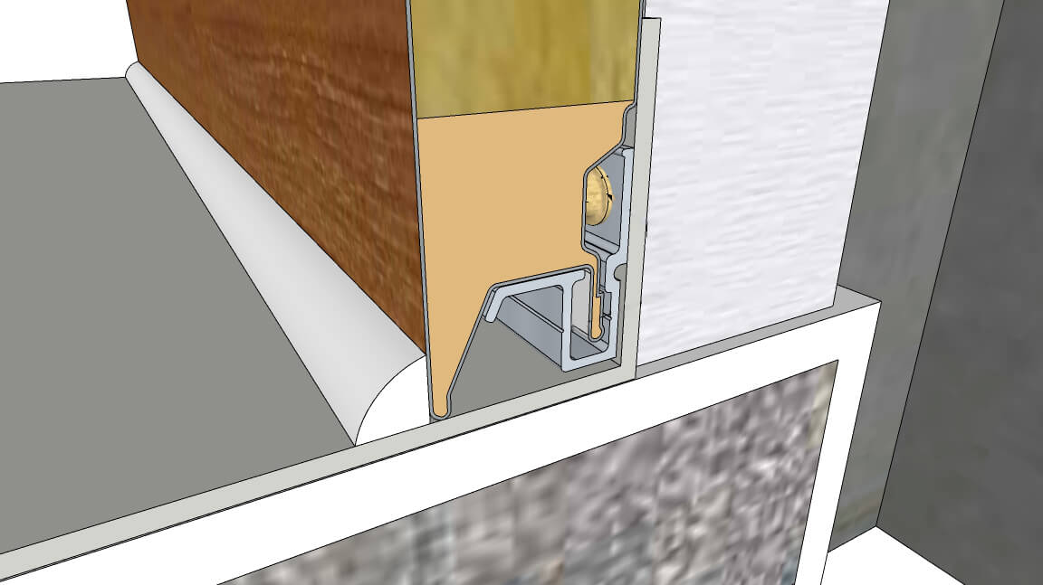 High wail panel upper fixing and wall panel splicing joint