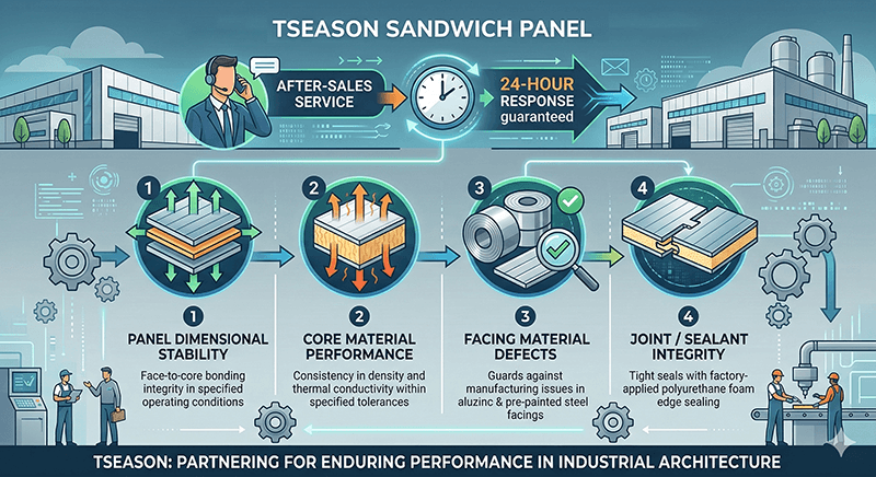 Tseason sandwich panel warranty 